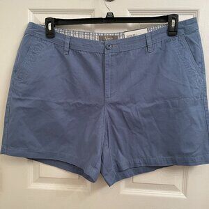 Natural Reflections Spring Valley Twill Blue Chino Shorts NEW with TAG size 20W